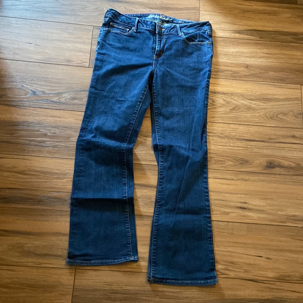Eddie Bauer “slightly curvy” bootcut jeans